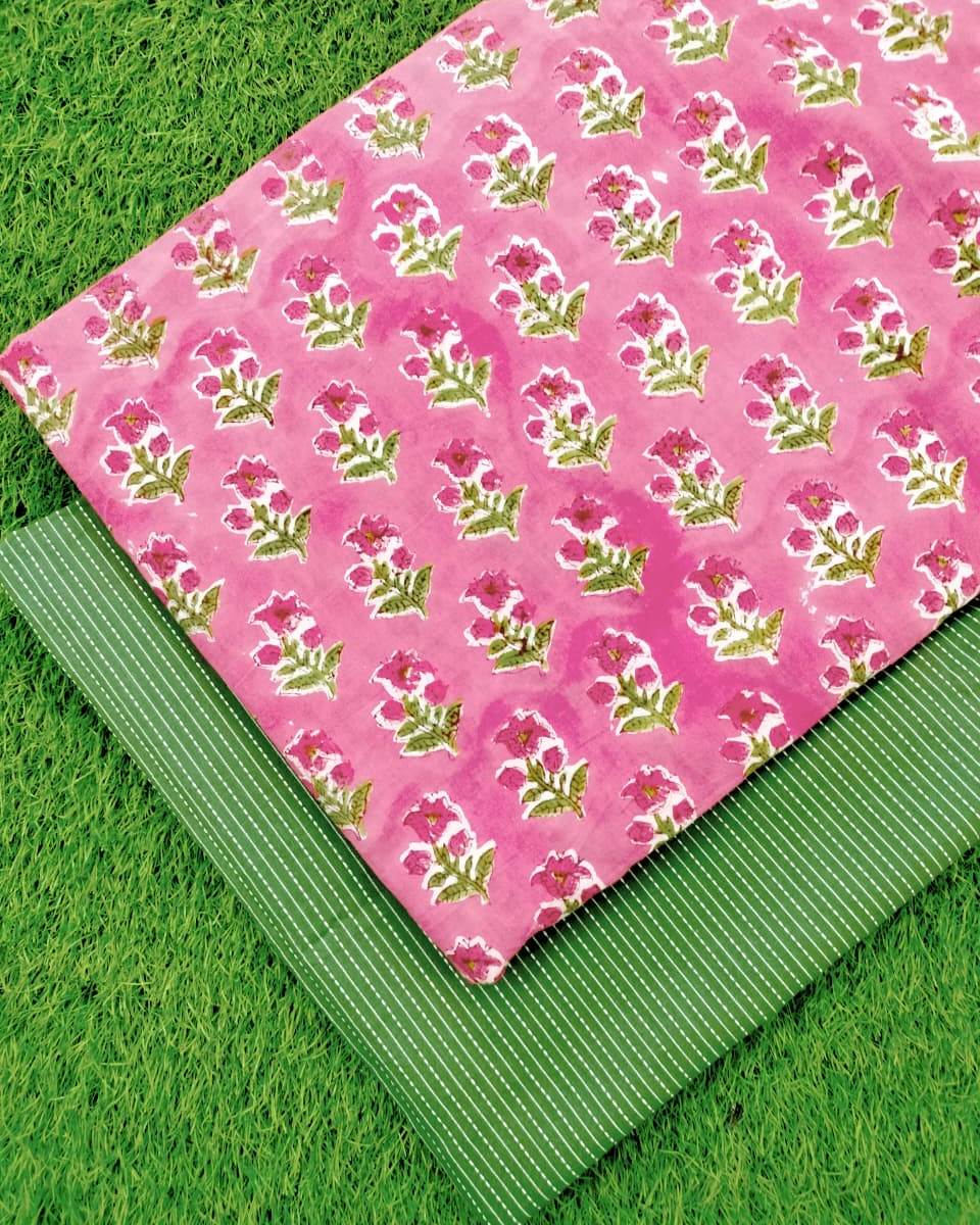 Hand Block Print With Kantha Combo COBKA0010