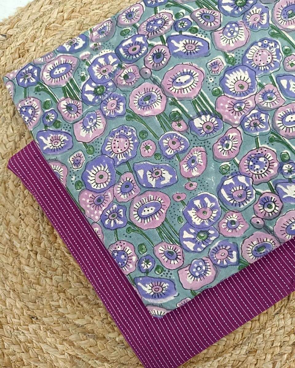 Hand Block Print With Kantha Combo COBKA0016