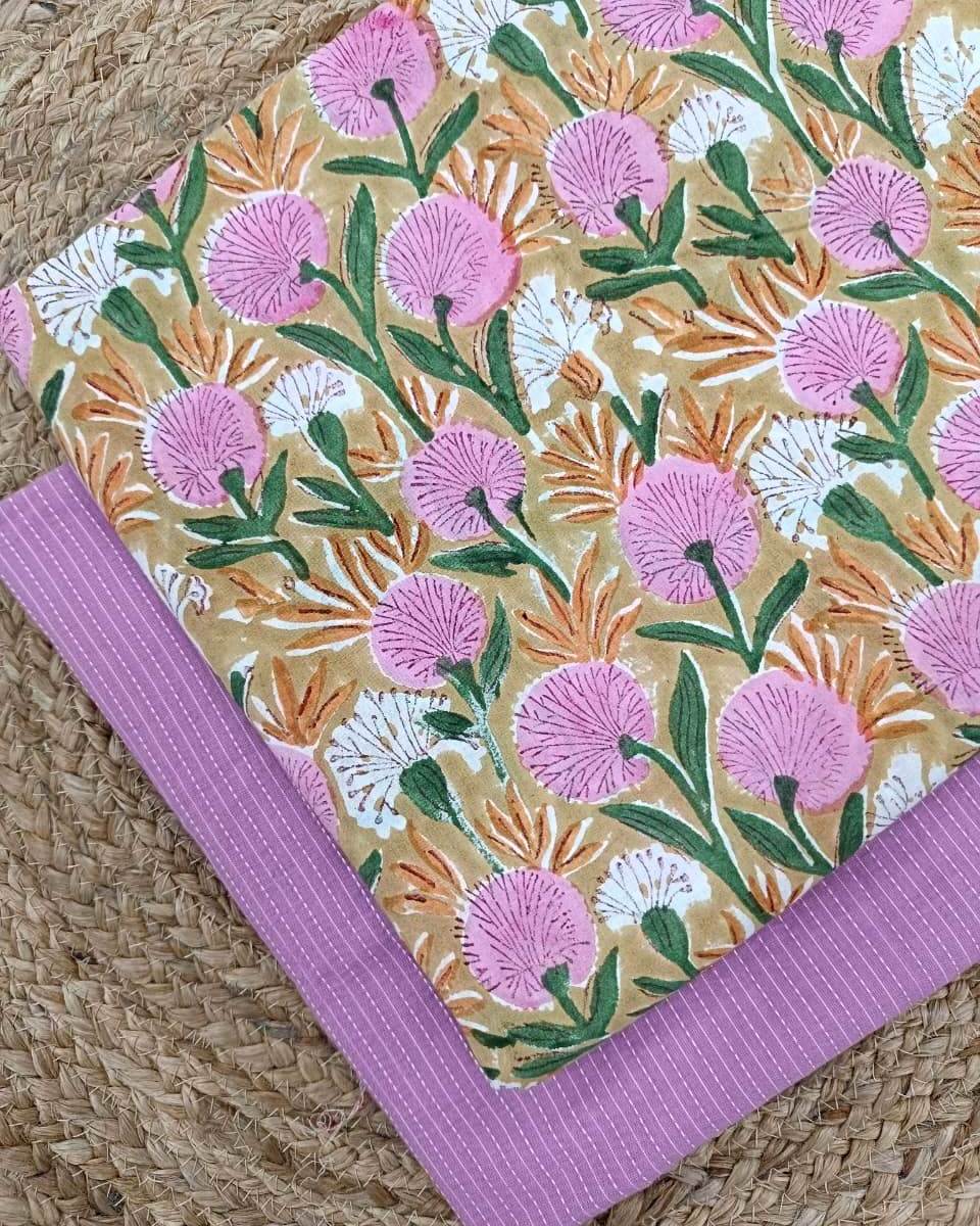 Hand Block Print With Kantha Combo COBKA0017