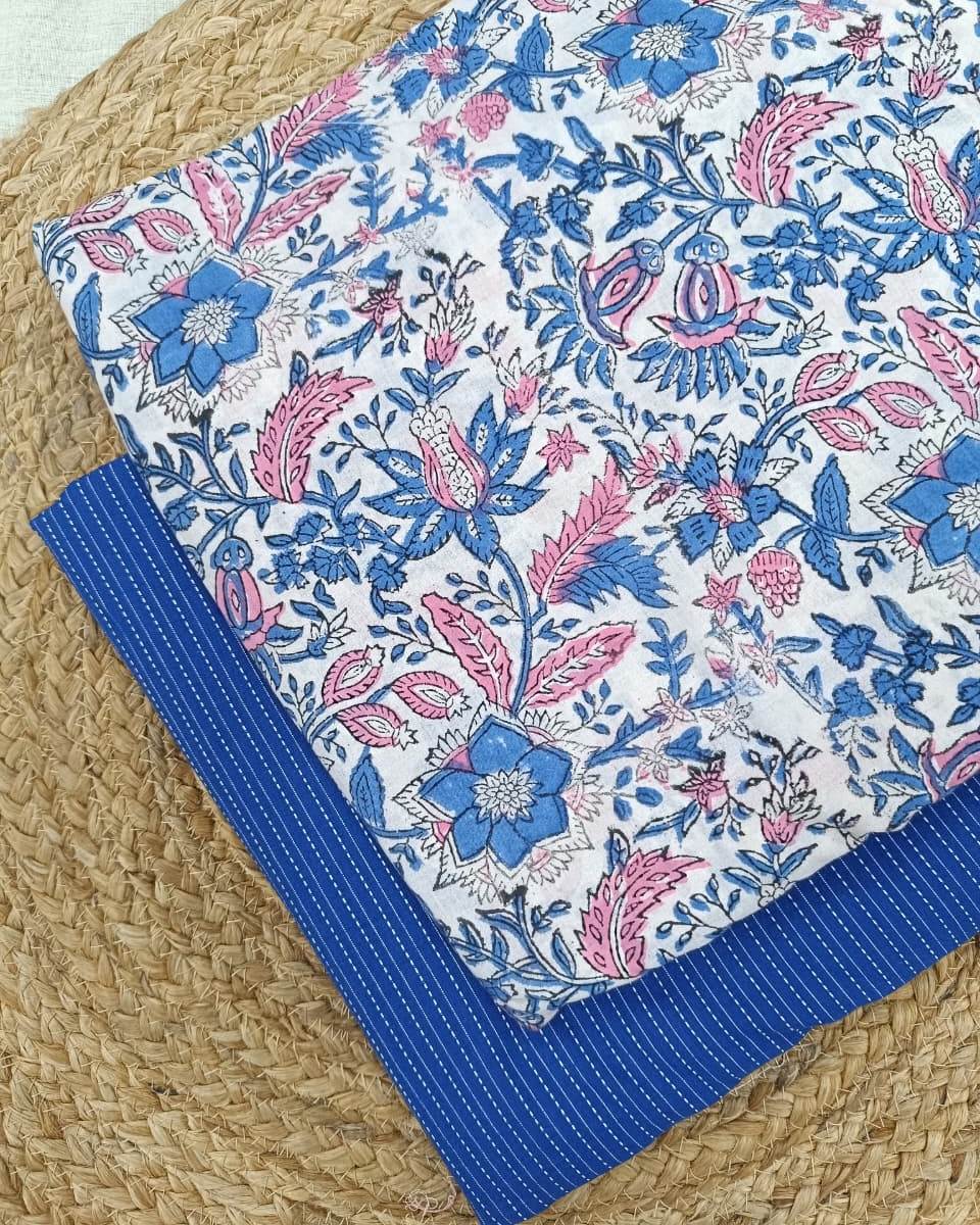 Hand Block Print With Kantha Combo COBKA0018
