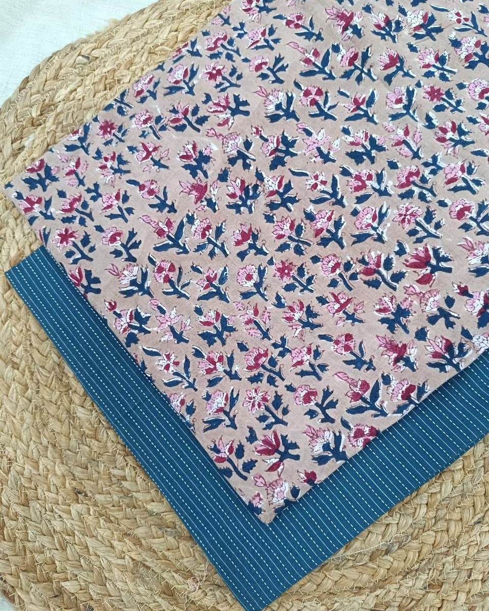 Hand Block Print With Kantha Combo COBKA0020