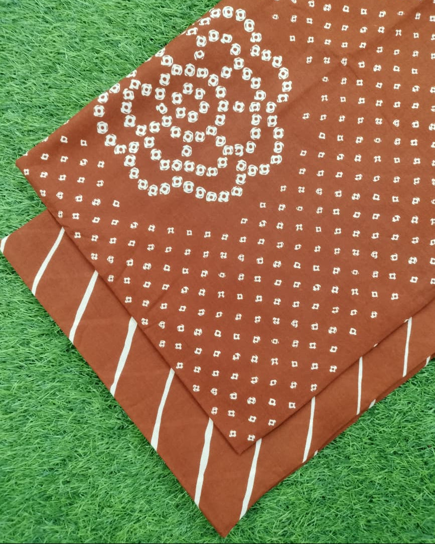 Sanganeri Hand Printed Cotton Fabric Combo COSSA00017