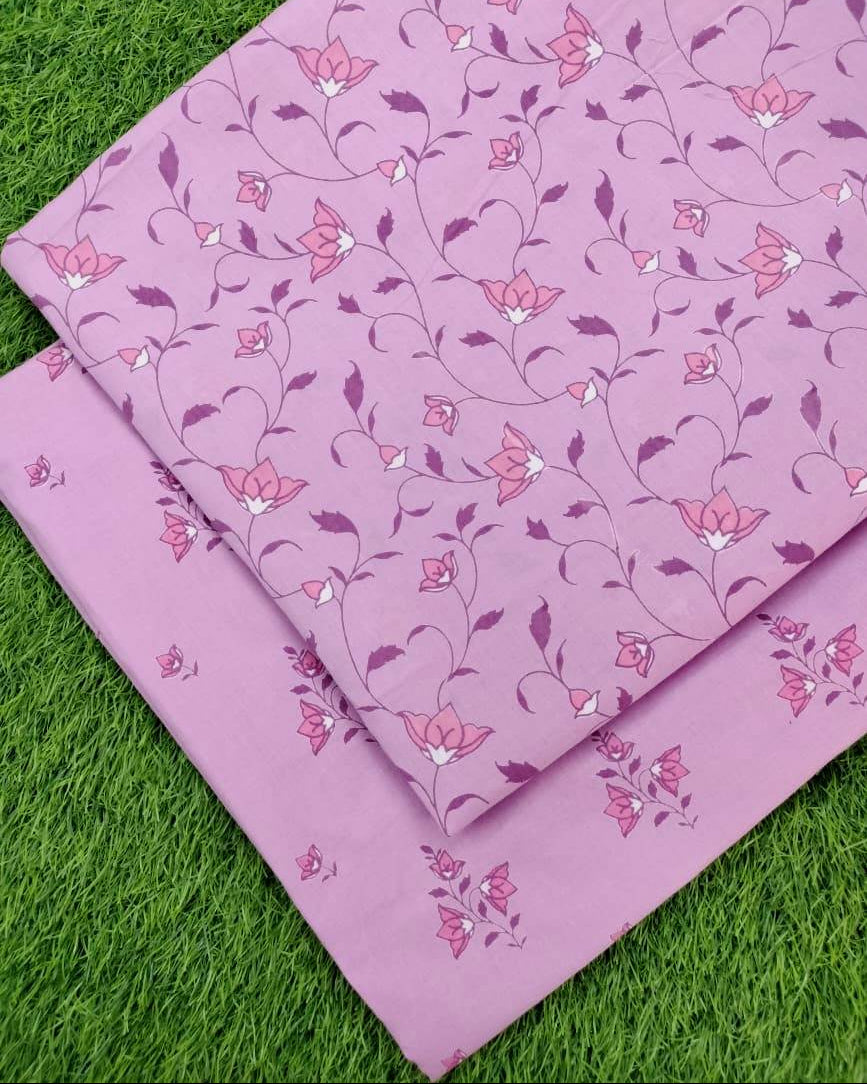 Sanganeri Hand Printed Cotton Fabric Combo COSSA0007