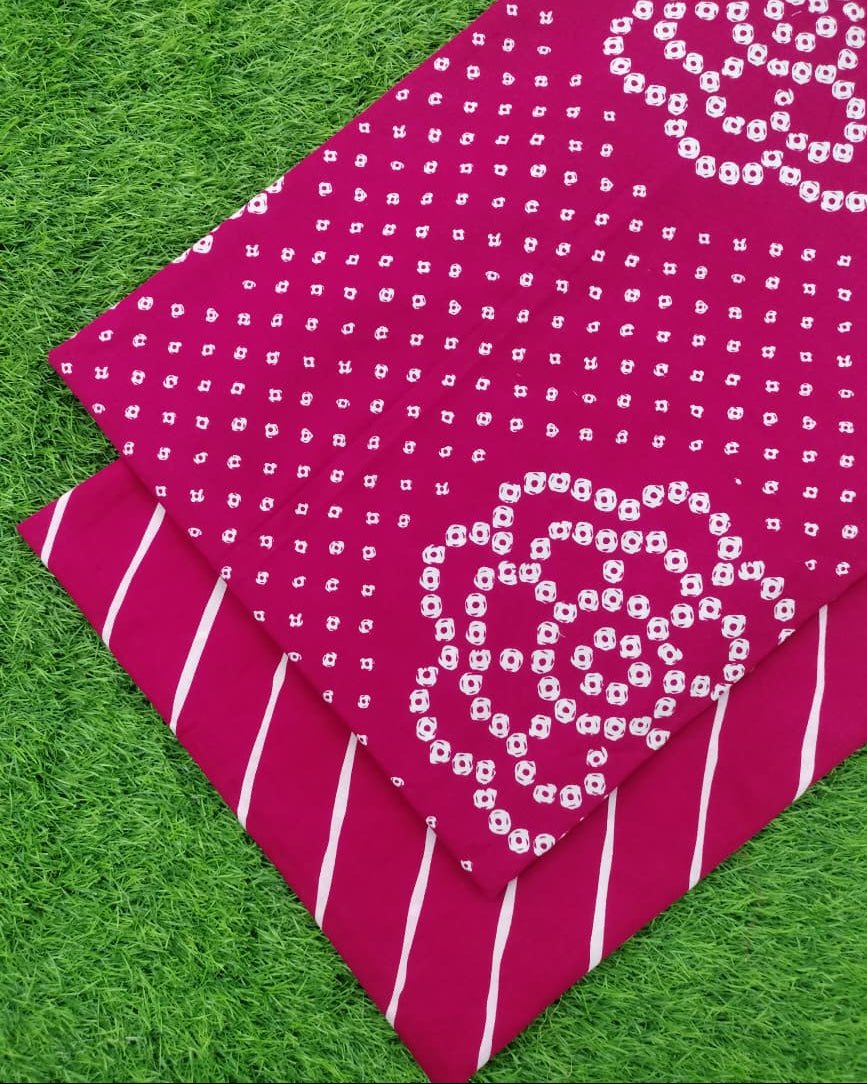 Sanganeri Hand Printed Cotton Fabric Combo COSSA00016