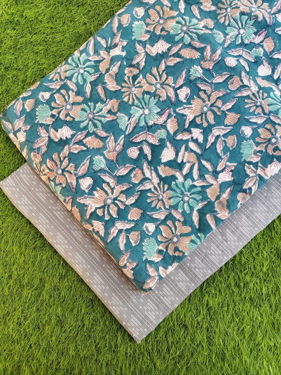 Hand Block Print With Kantha Combo COBKA0002