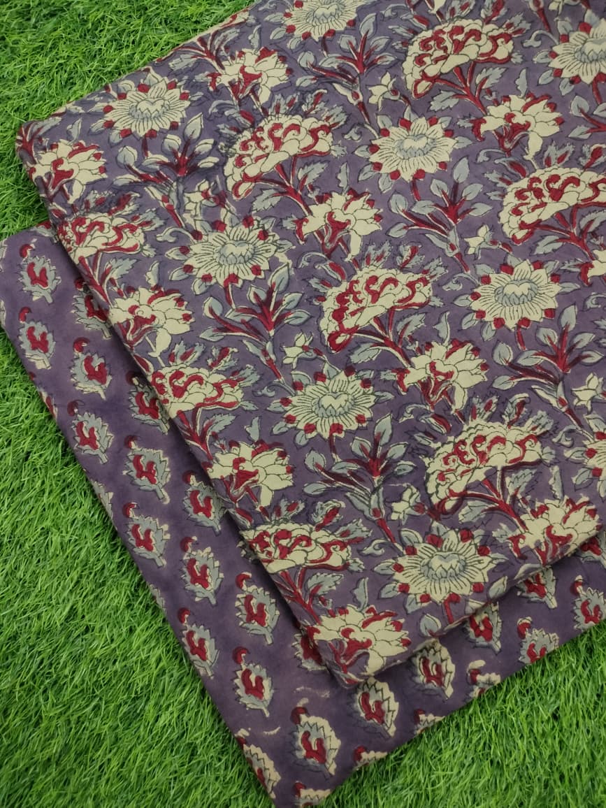Hand Block Printed Cotton Fabric Combo COBBA0077