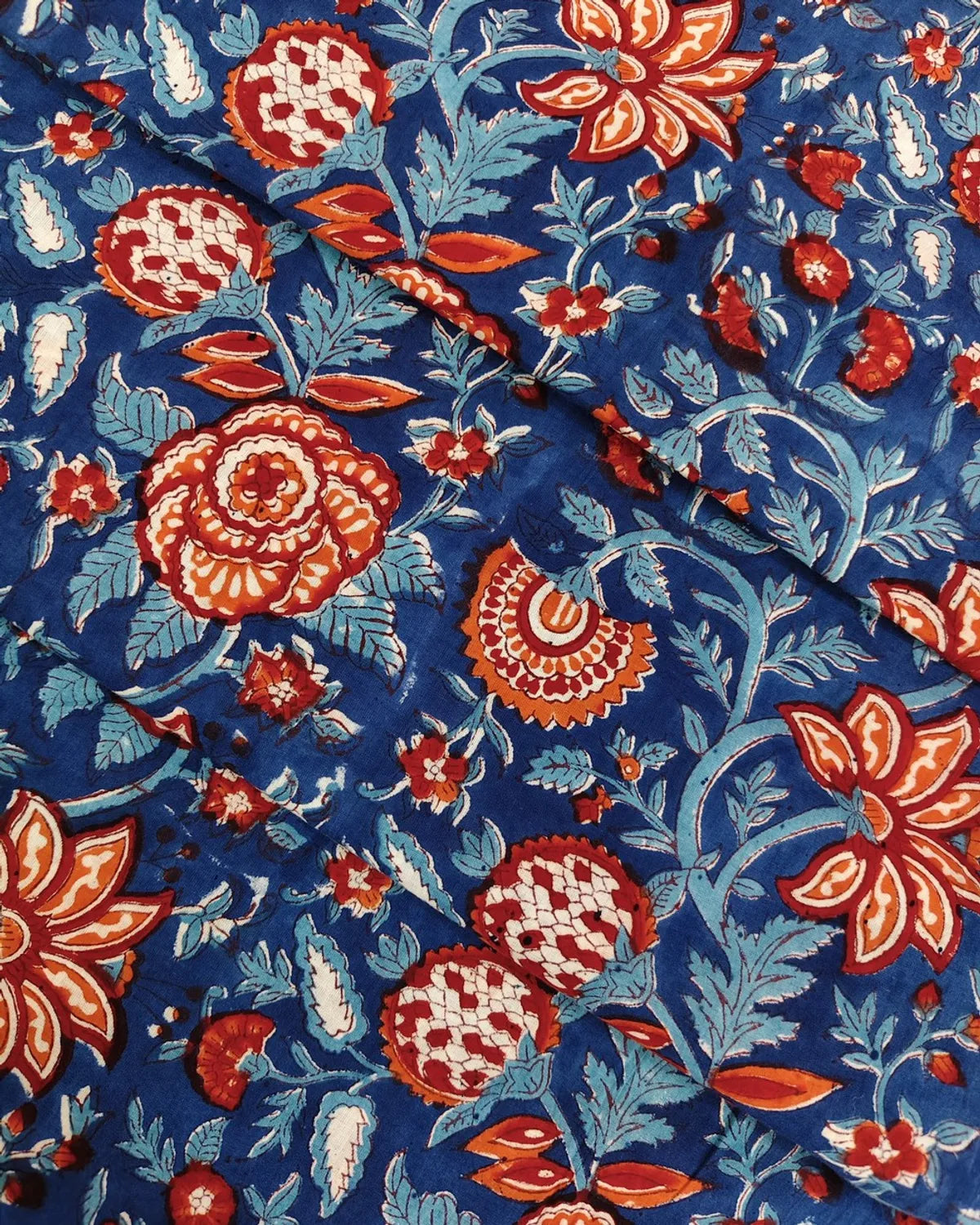 Hand Block Printed Cotton Fabric Combo