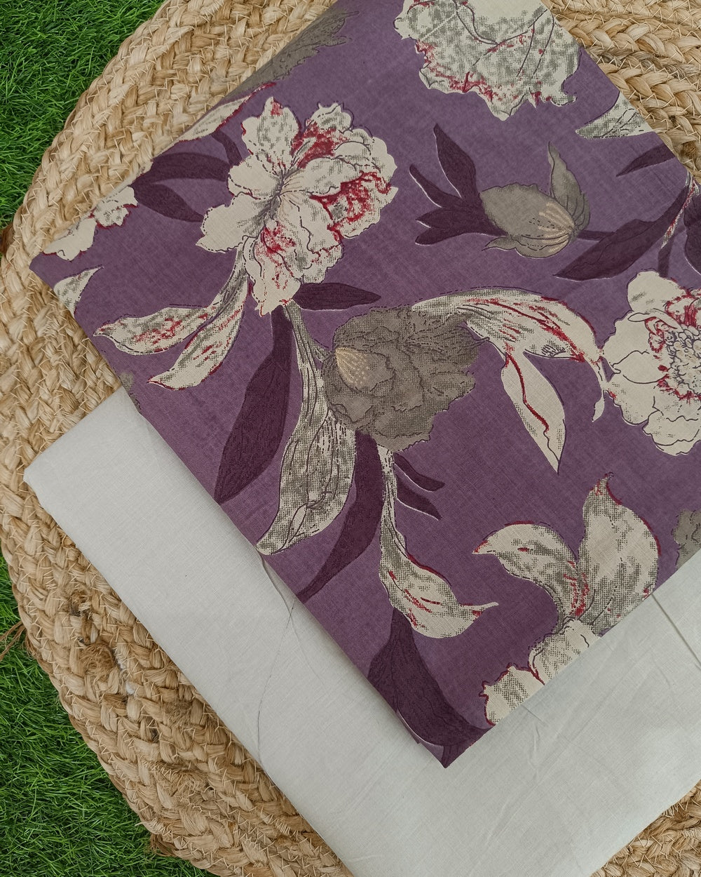Sanganeri Hand Printed Cotton Fabric Combo COSFA0125