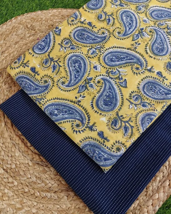 Hand Block Print With Kantha Combo COBKA0008