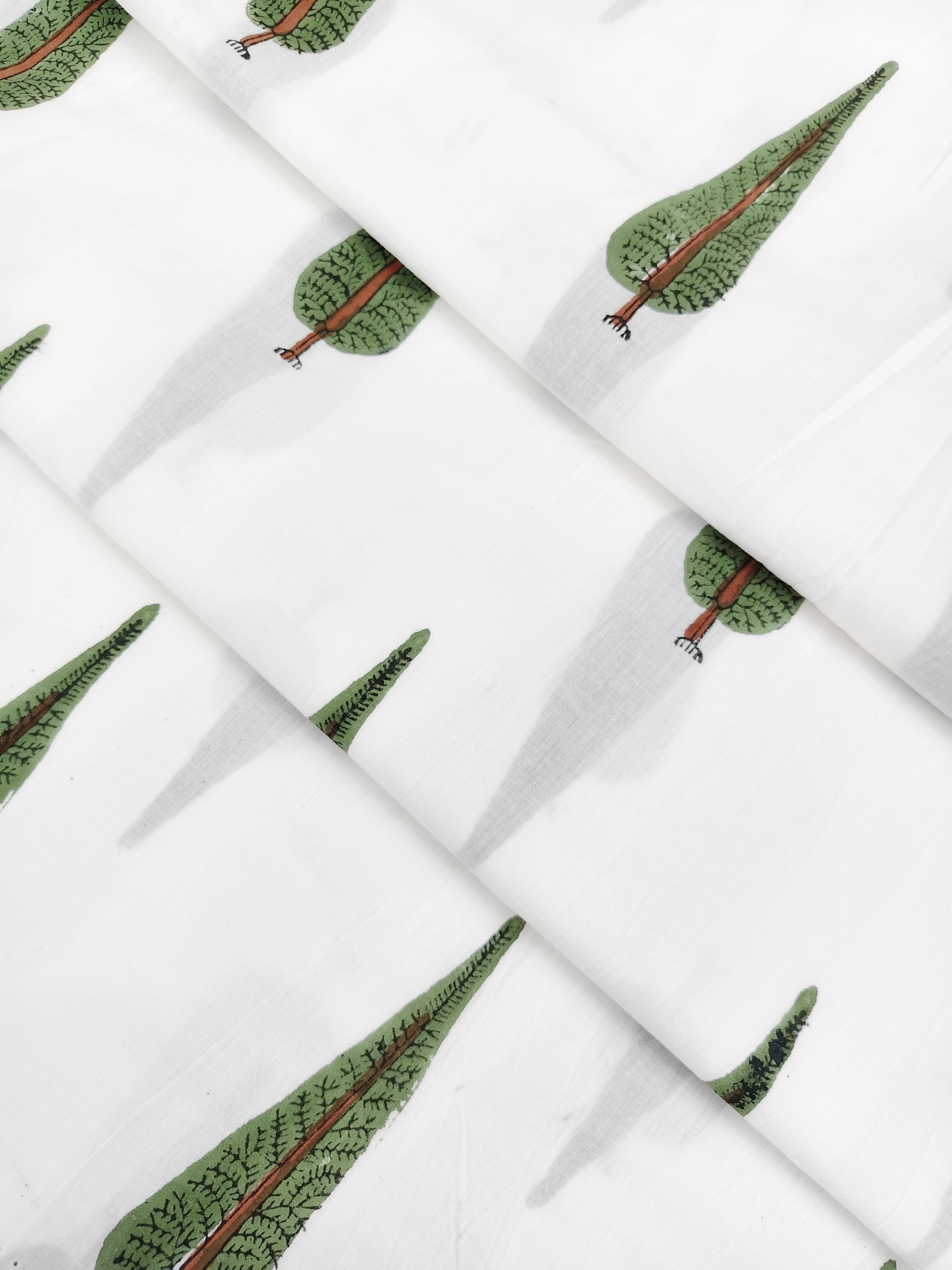 Hand Block Printed Cotton Fabric Combo COBBA0030